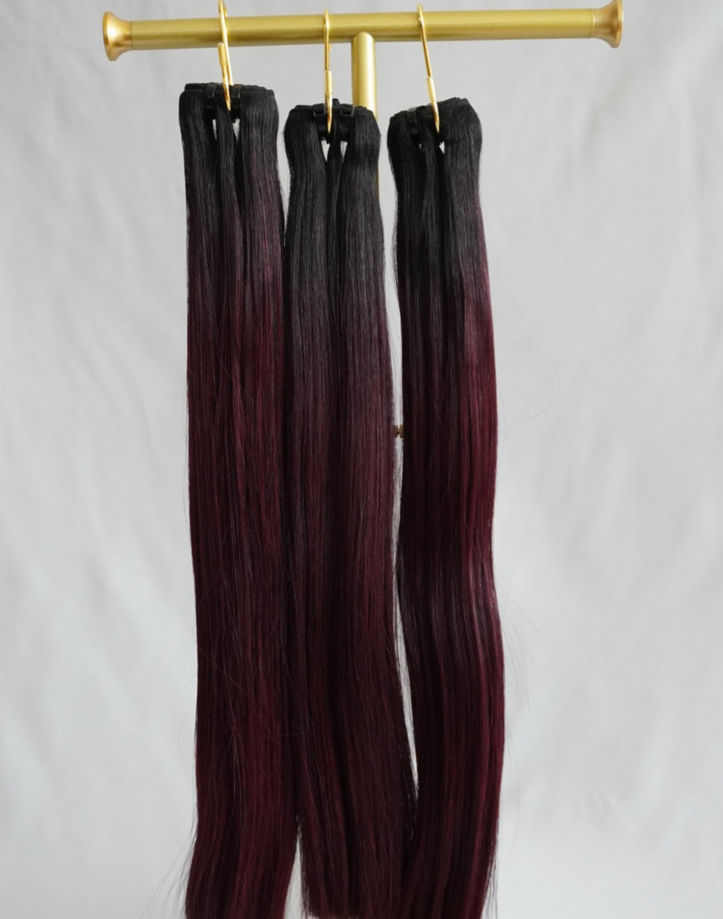 Burgundy bone straight