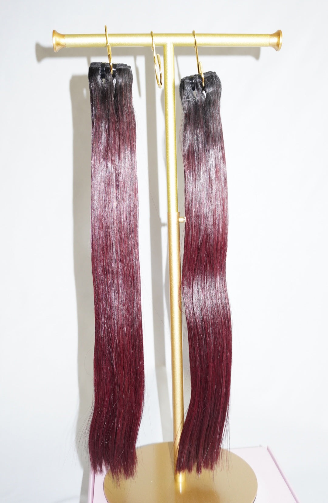 Burgundy bone straight