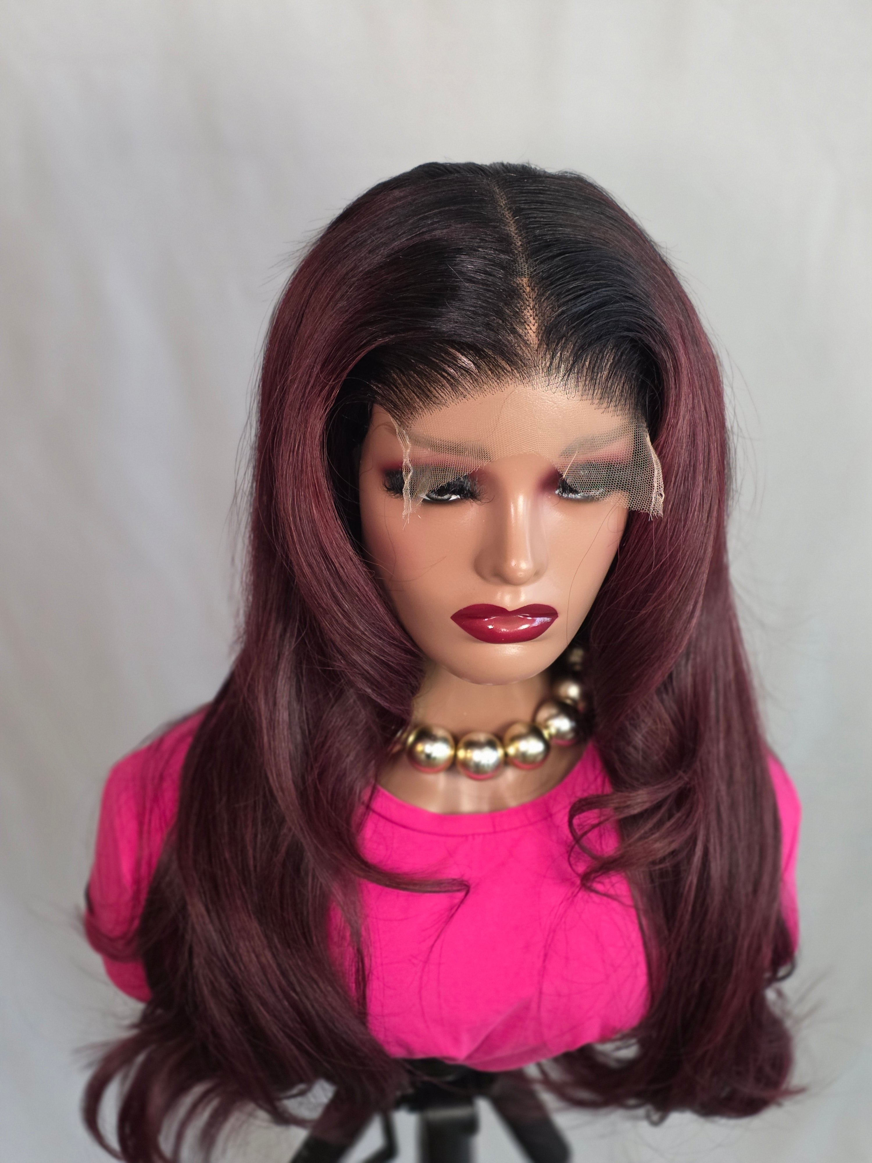 Burgundy Raw Hair