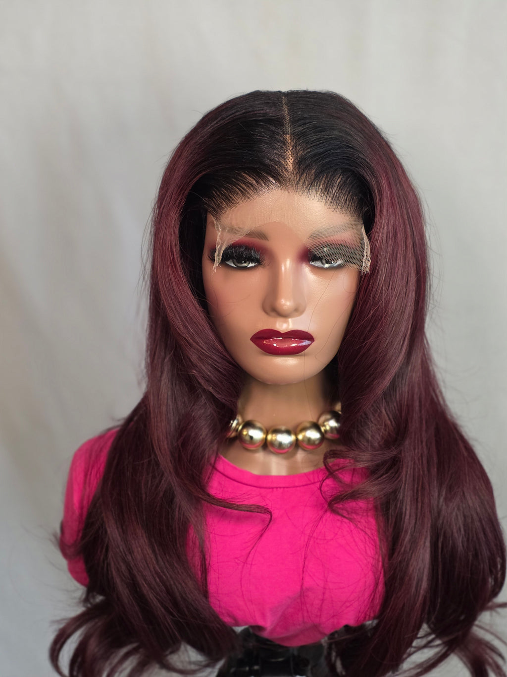 Burgundy Raw Hair
