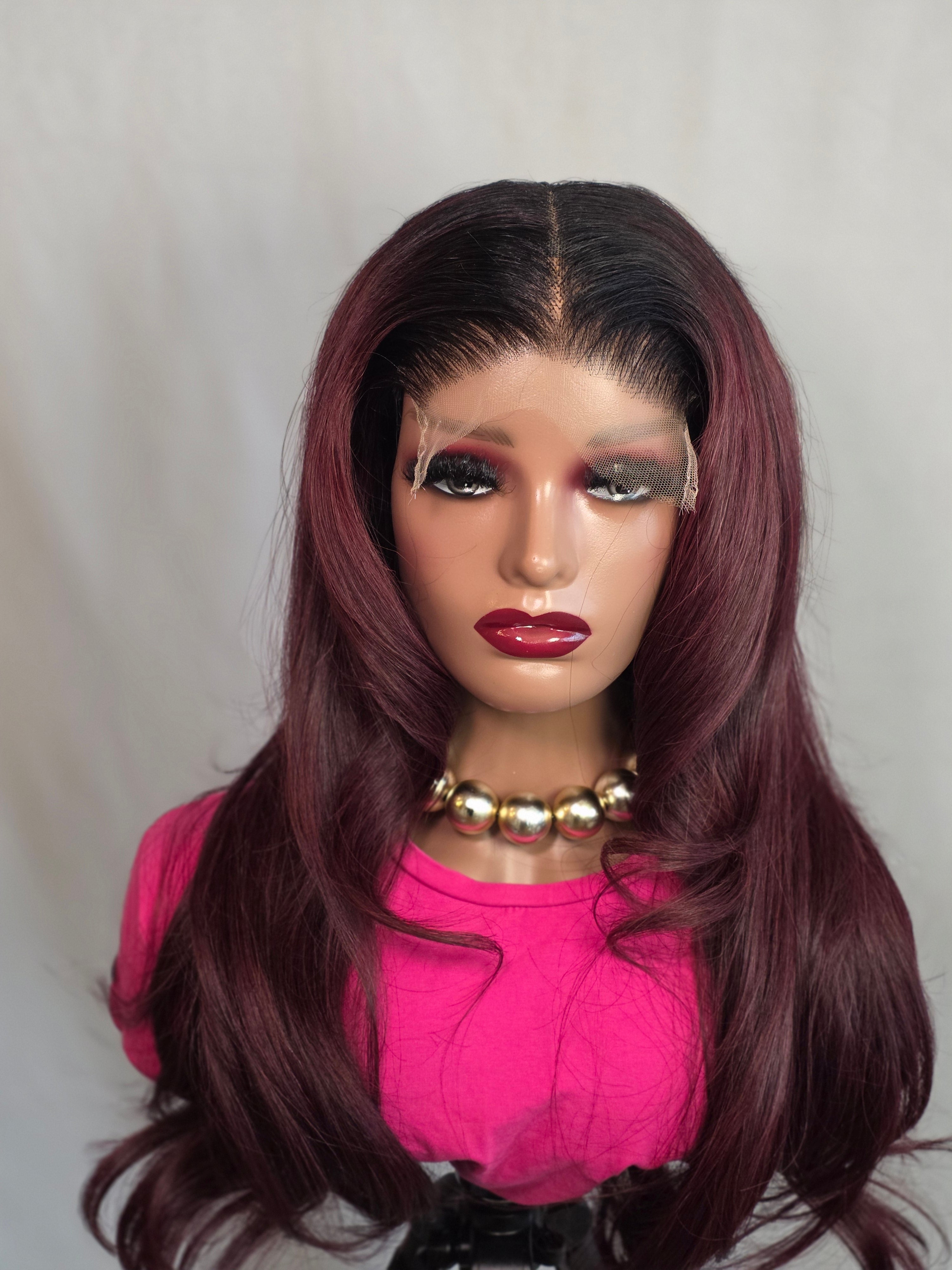 Burgundy Raw Hair