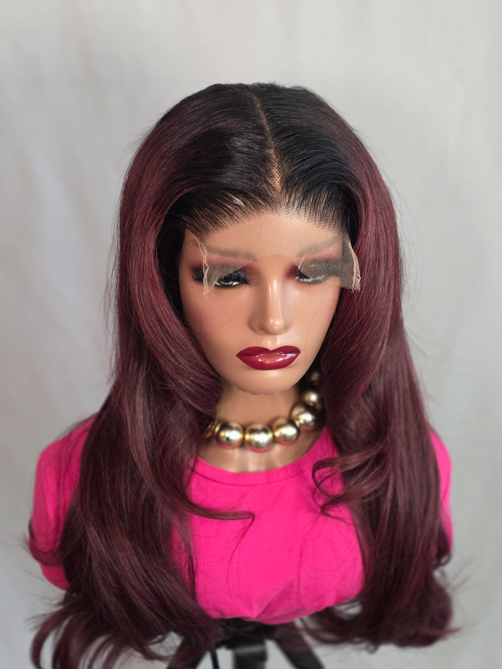 Burgundy Raw Hair
