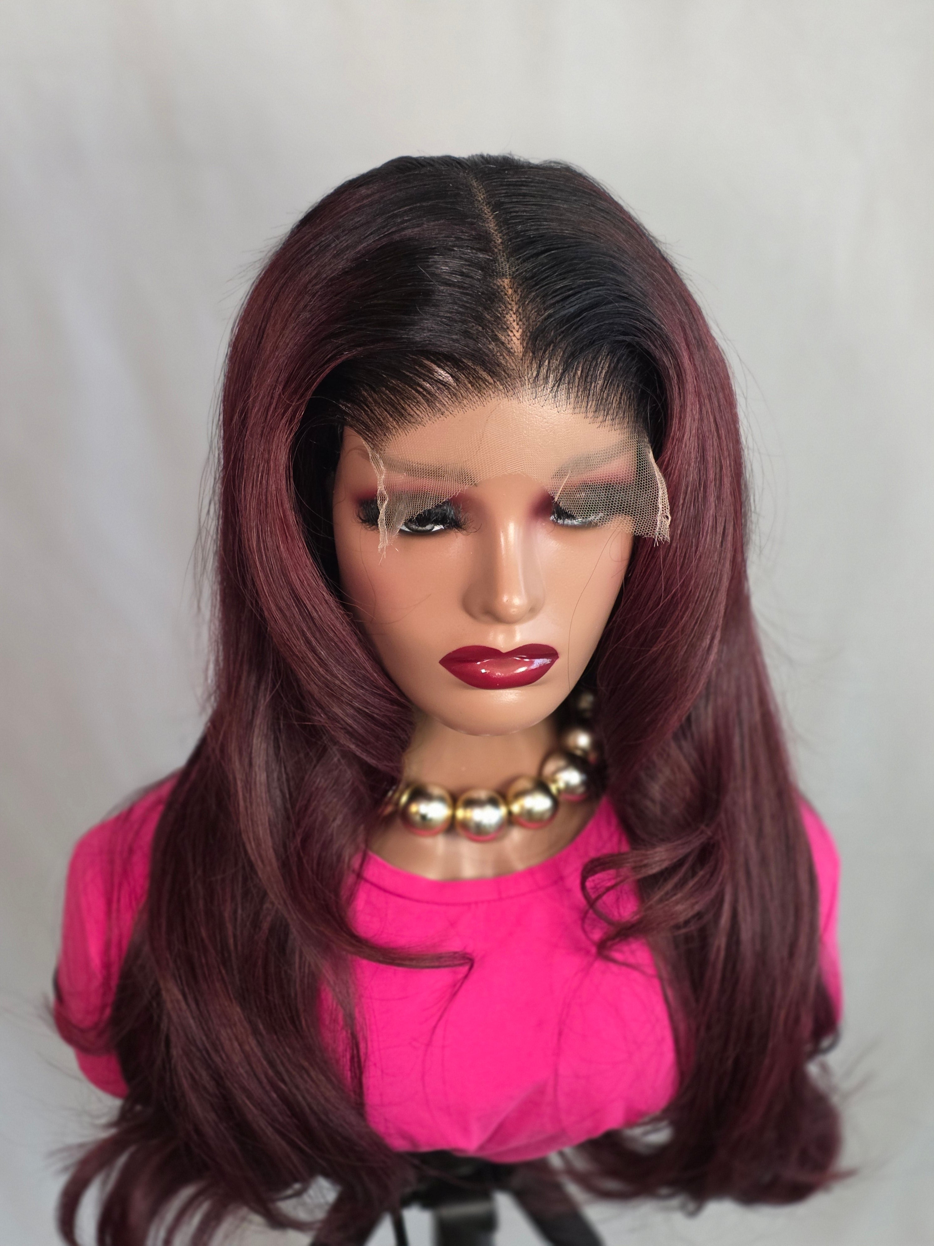 Burgundy Raw Hair